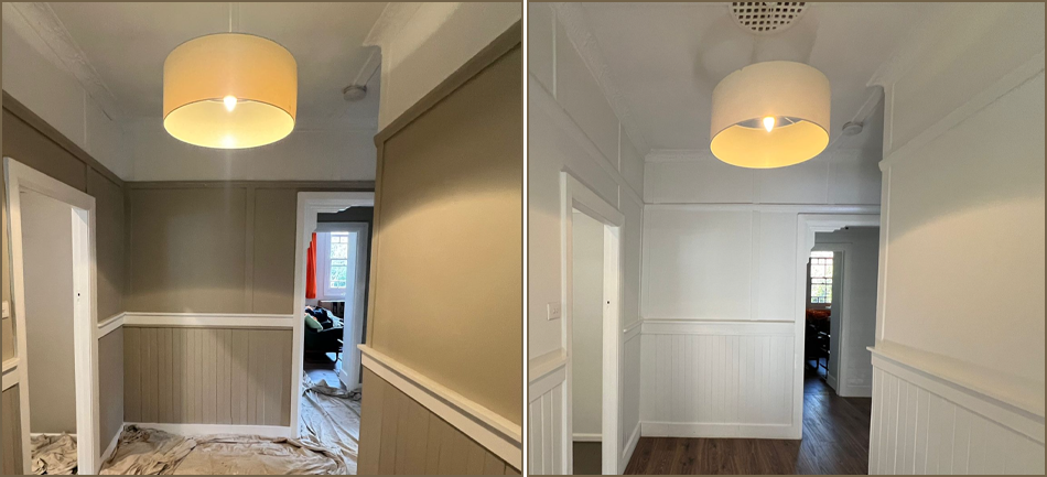 Interior Paint Drab to Fresh Blue Mountains 2024