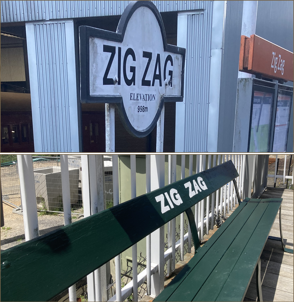Zig Zag Railway station seat sign repainting 2025