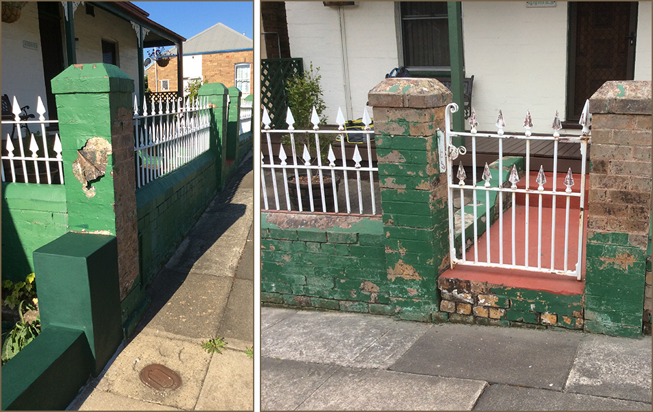 fence restoration and painting, Blue Mountains area